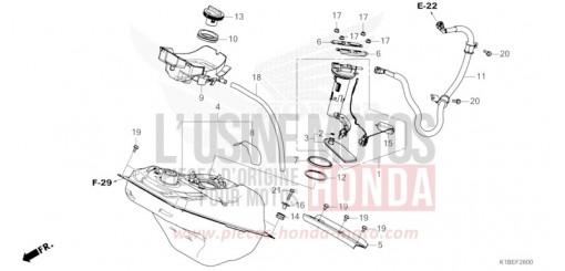 RESERVOIR A CARBURANT NSS350AS de 2025
